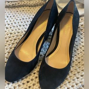 Black suede Cole haan heels